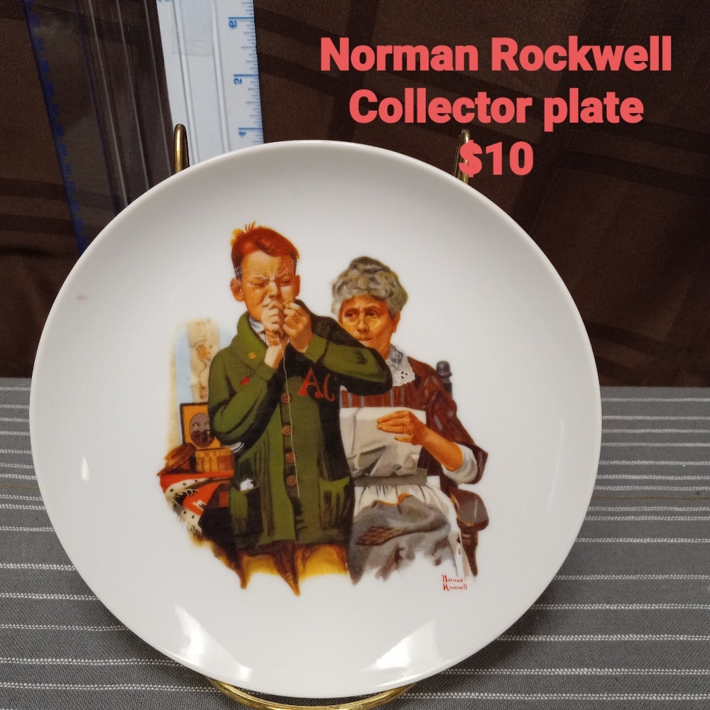 Norman Rockwell collector plate